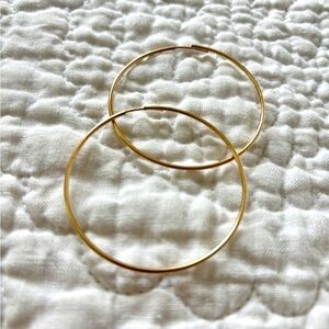 Minimalist Delicate Gold Filled Hoop Earrings